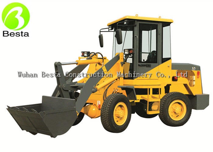 1Ton 2WD Mini Wheel Loader, Kapasitas Bucket Depan 1000KG Dengan Motor