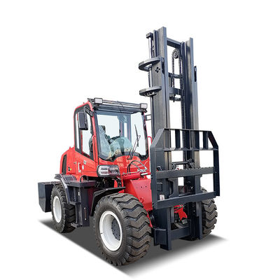 Terrain kasar/Off-road Forklift Truck 5ton Indeks Poros Dukungan EPA4, EuroV