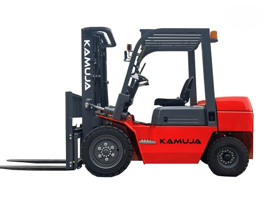 Kapasitas beban 3000kg Mesin Diesel Forklift dengan Ban Padat