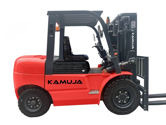 5000kg Kapasitas Beban Mesin Diesel Forklift dengan roda depan ganda