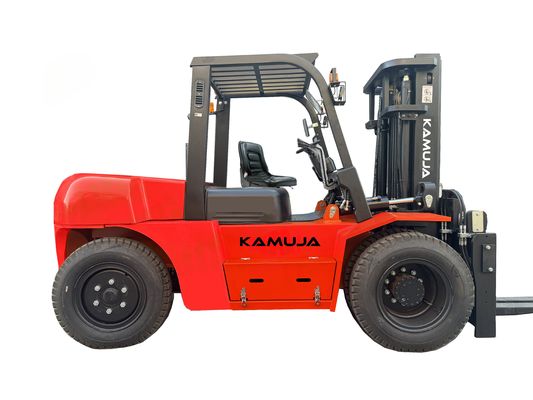 8000kg Kapasitas Beban Mesin Diesel Forklift dengan model tiang dan mesin opsional