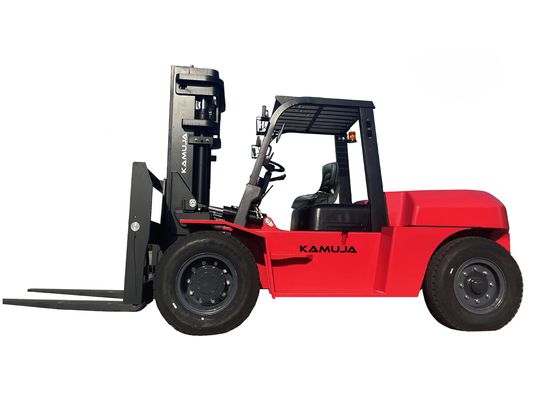 Forklift mesin diesel yang kuat dengan kapasitas muatan 10000kg untuk aplikasi industri